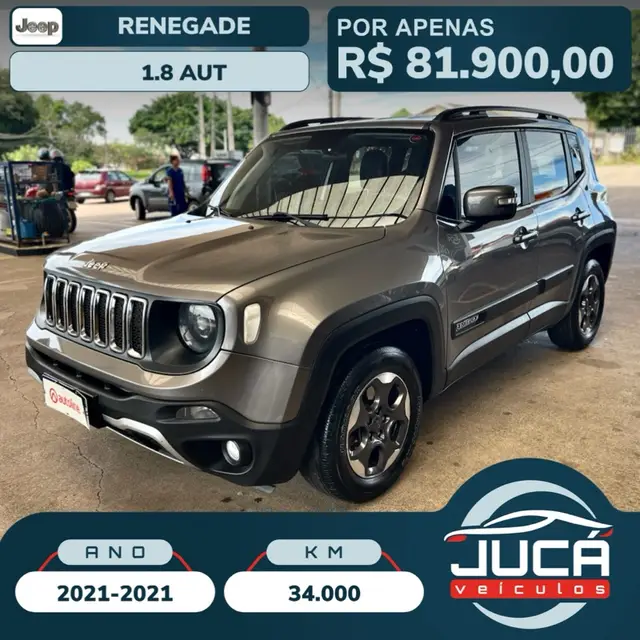 Carro Jeep Renegade 2021 1.8 4x2 (Aut) (Flex)