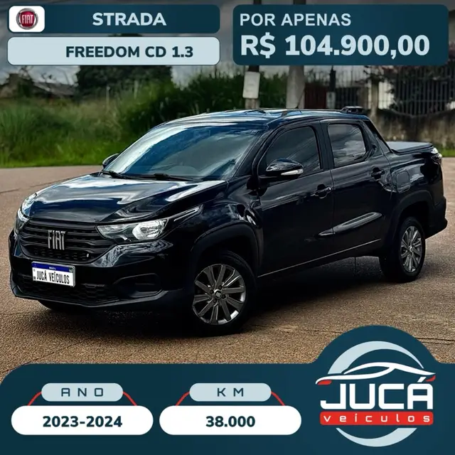 Carro Fiat Strada 2024 Freedom 1.3 Flex 8V CD
