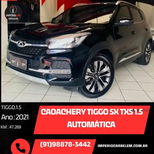 Carro CAOA Chery Tiggo 5X 2021 1.5 TXS Turbo Flex (Aut)