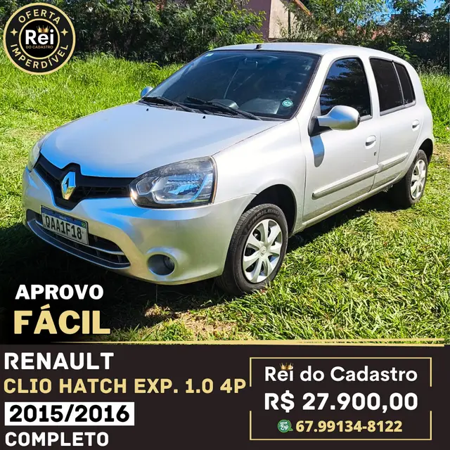 Carro Renault Clio 2016 Expression 1.0 16V (Flex)