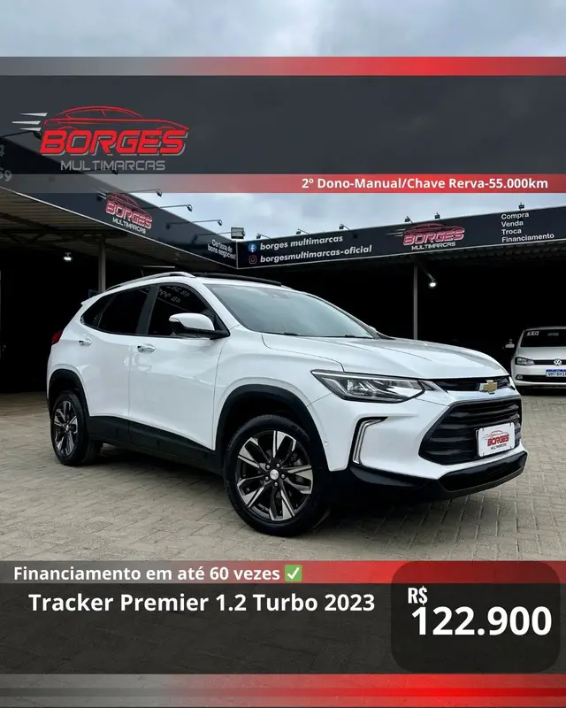 Carro Chevrolet Tracker 2023 Premier 1.2 Turbo (Aut.)