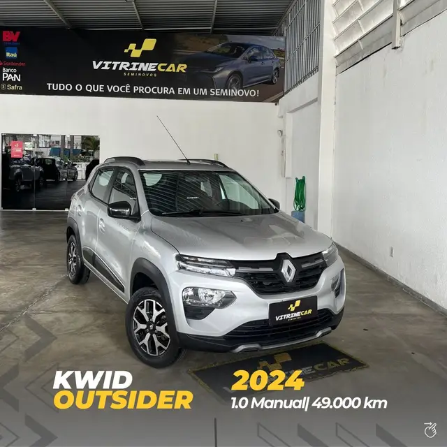 Carro Renault Kwid 2024 Outsider 1.0 12v SCe (Flex)