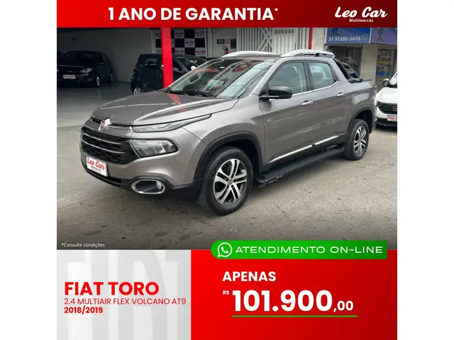 Carro Fiat Toro 2019 2.0 TDI Volcano Auto 4WD