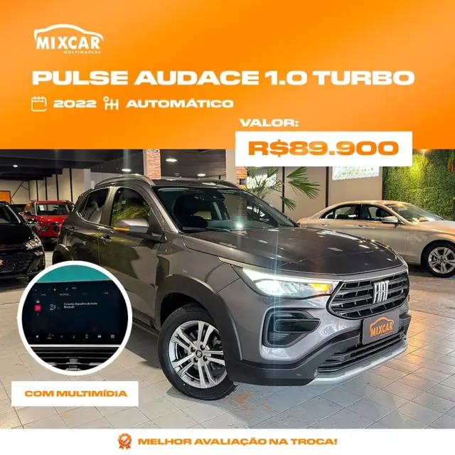 Carro Fiat Pulse 2022 Audace Turbo 200 1.0
