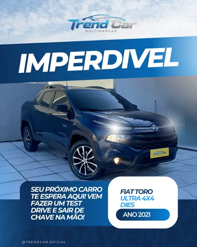 Carro Fiat Toro 2021 Ultra 2.0 16V 4x4 Diesel Aut.