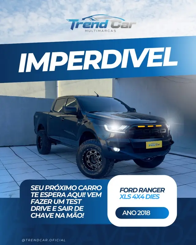 Carro Ford Ranger Cabine Dupla 2018 Ranger 2.2 TD XLS CD 4x4 (Aut)