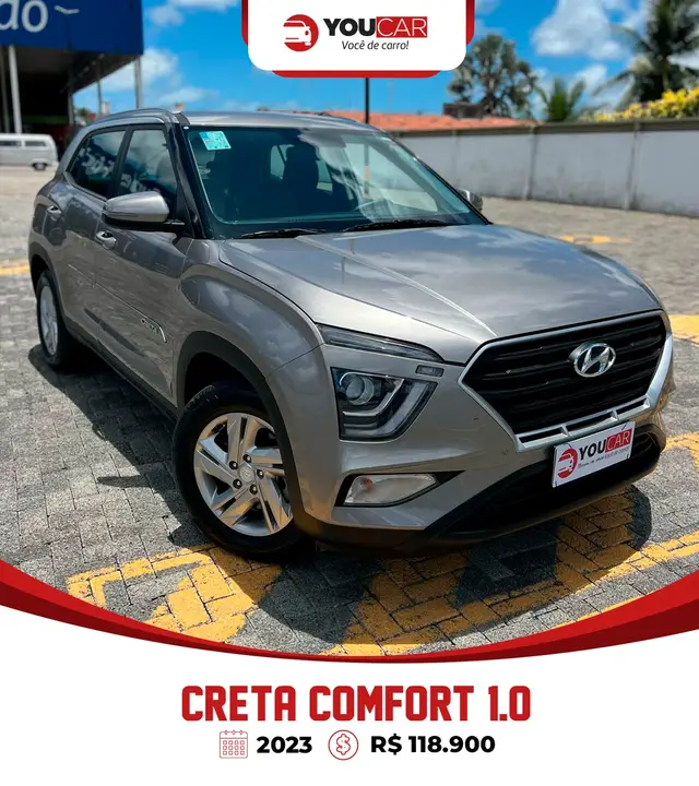 Carro Hyundai Creta 2023 Comfort 1.0 Turbo (Aut) (Flex)