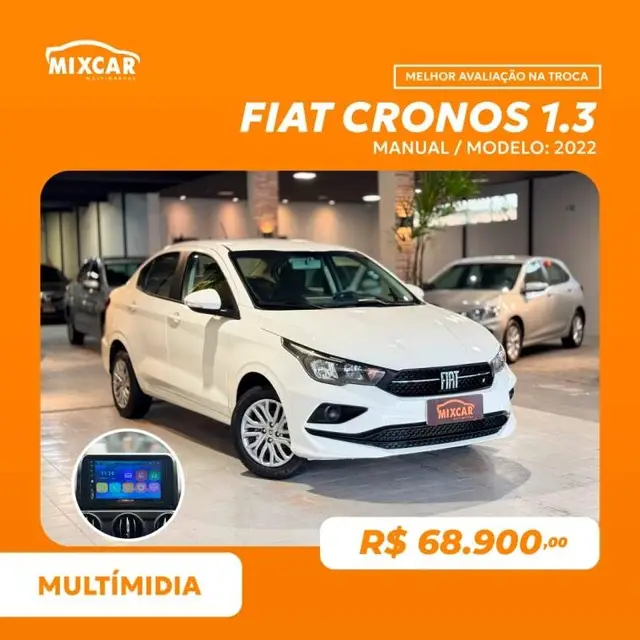 Carro Fiat Cronos 2022 1.3