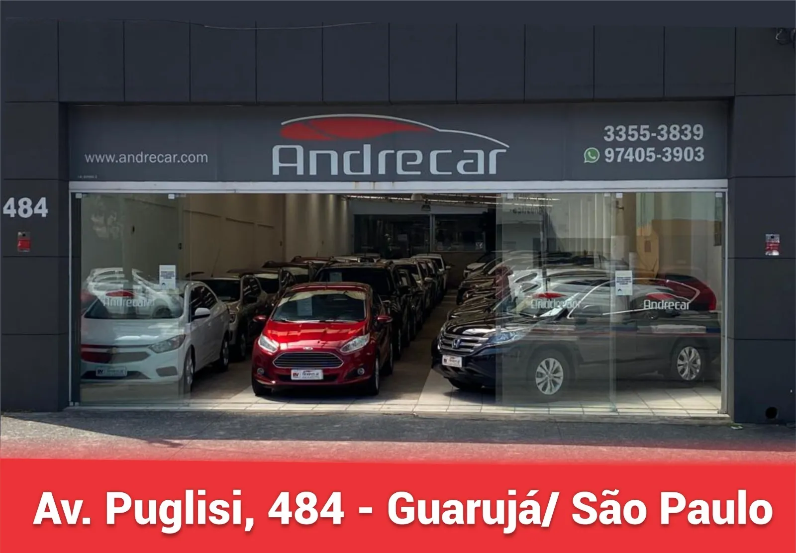 Fachada da loja ANDRECAR - Guarujá - SP