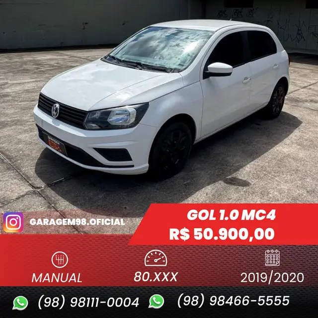 Carro Volkswagen Gol 2020 1.0 12v (Flex)