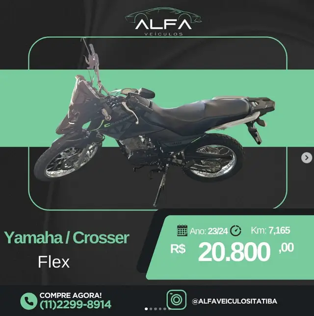 Carro Yamaha XTZ 150 Crosser 2024 S