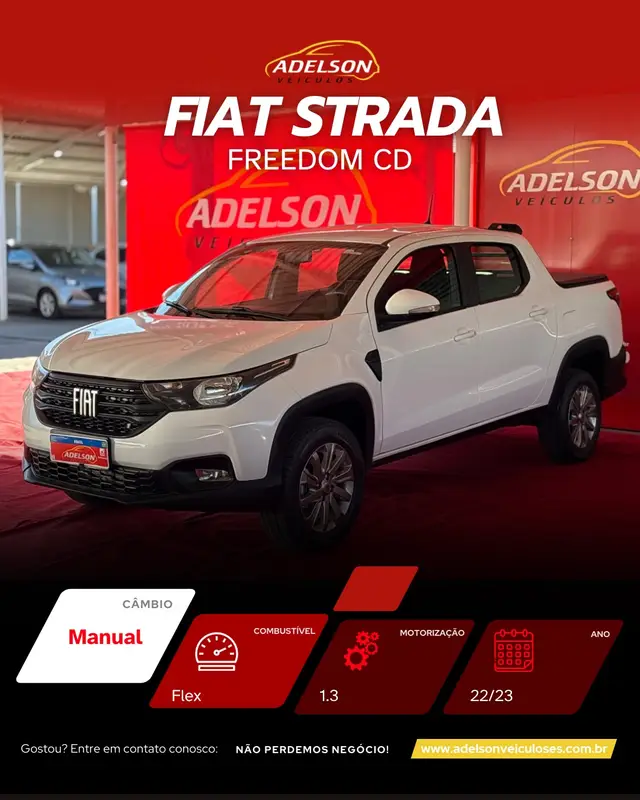 Carro Fiat Strada 2023 Freedom 1.3 CD (Flex)