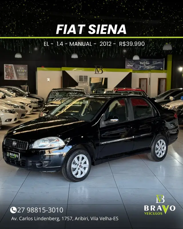 Carro Fiat Siena 2012 EL 1.4 8V (Flex)