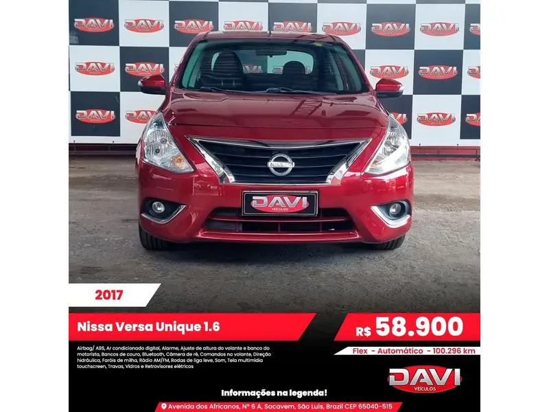Nissan Versa 1.6 16V Unique CVT (Flex)