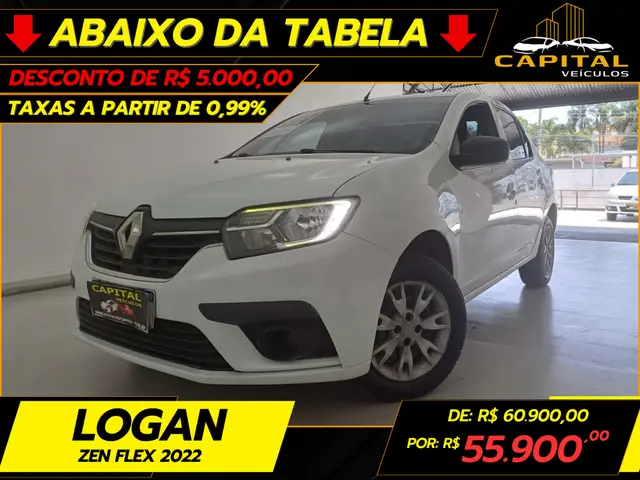 Carro Renault Logan 2022 Zen 1.0 12V SCe (Flex)