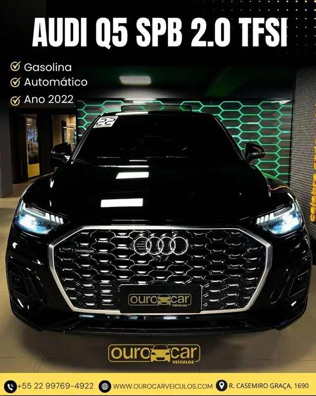Carro Audi Q5 Sportback 2022 Q5 Sportback S-Line 2.0 TFSI Quat.S-Tron