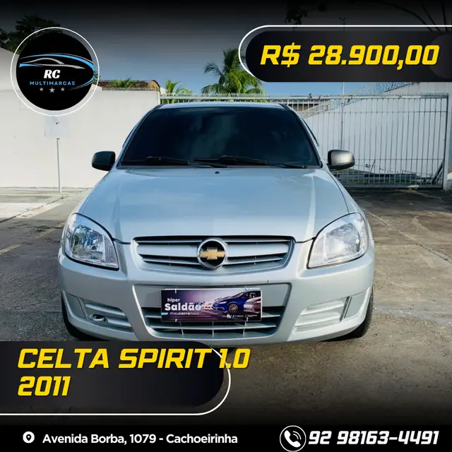 Carro Chevrolet Celta 2011 Spirit 1.0 VHCE (Flex) 4p