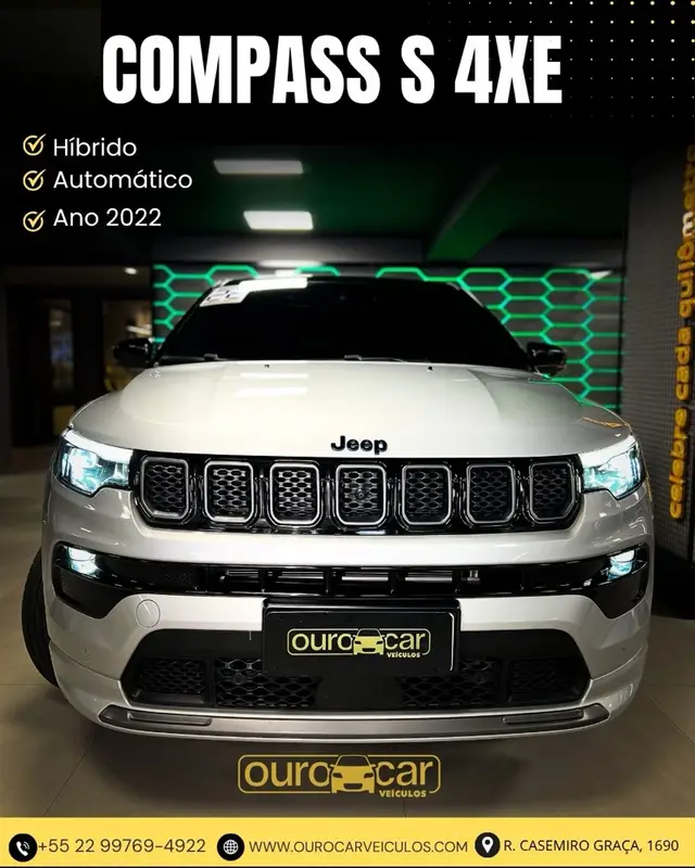 Carro Jeep Compass 2022 S 1.3 TB 4XE Aut. (Híbrido)