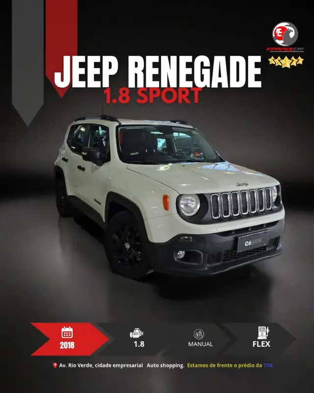 Carro Jeep Renegade 2018 Sport 1.8 4x2 (Flex)
