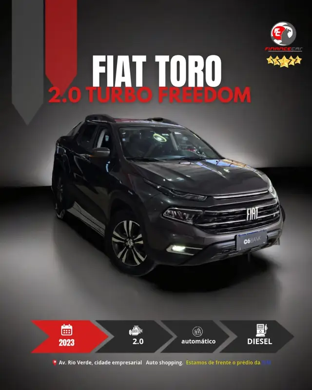 Carro Fiat Toro 2023 Freedom 1.3 turbo (Flex) (Aut)