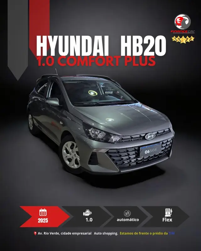 Carro Hyundai HB20 2025 Sense Plus 1.0 (Mec.)