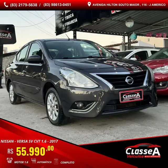 Carro Nissan Versa 2017 1.6 16V SV FlexStart CVT (Flex)