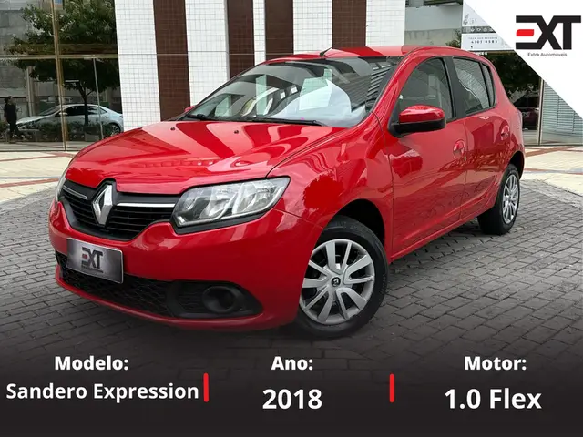 Carro Renault Sandero 2018 Expression 1.0 12V SCe (Flex)