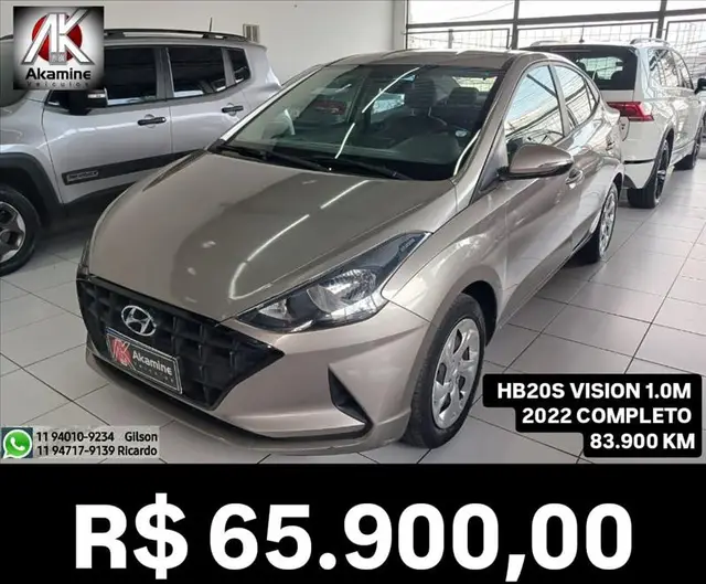 Carro Hyundai HB20S 2022 1.0 Vision Pack (Flex)