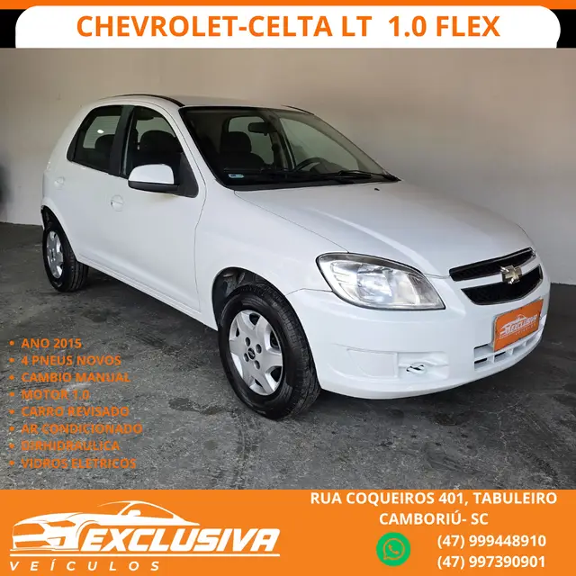 Carro Chevrolet Celta 2015 LT 1.0 (Flex)