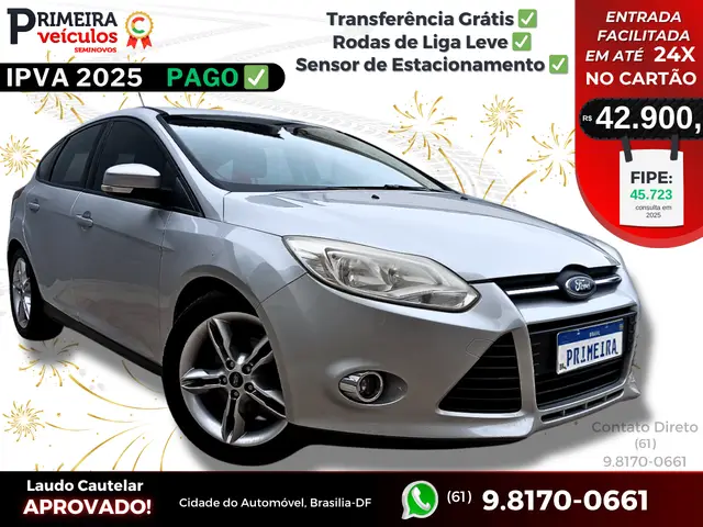 Carro Ford Focus Hatch 2014 SE Plus 2.0 16V PowerShift