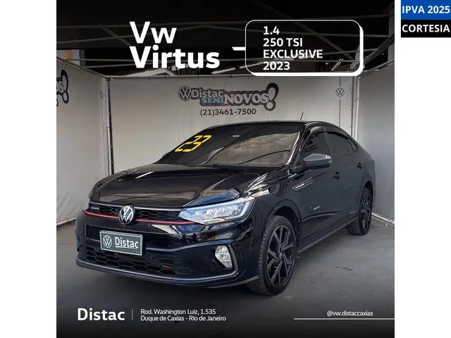 Carro Volkswagen Virtus 2023 Exclusive 250TSI 1.4 Flex 16V Aut
