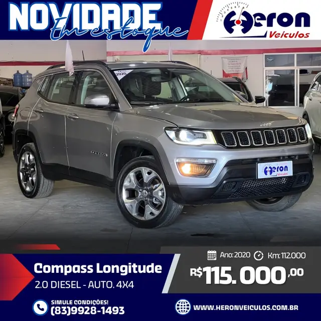Carro Jeep Compass 2020 2.0 TDI Longitude 4WD (Aut)