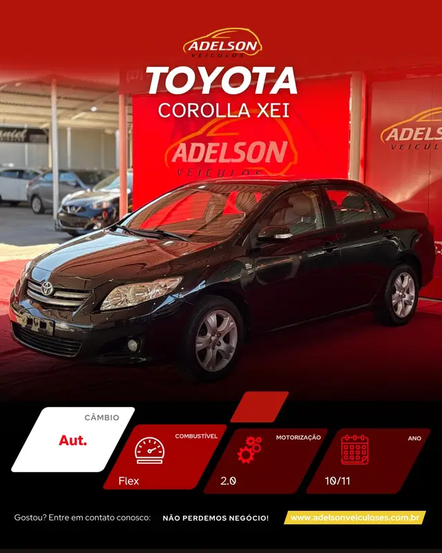Carro Toyota Corolla 2011 2.0 XEi Multi-Drive S (Flex)