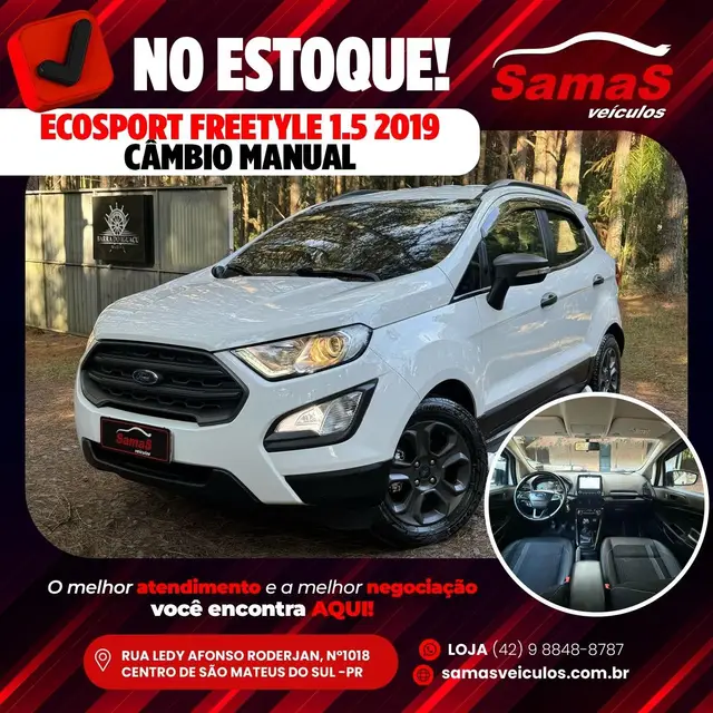 Carro Ford EcoSport 2019 Ecosport Freestyle Plus 1.5 (Aut) (Flex)