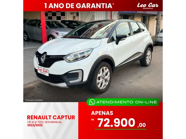Carro Renault Captur 2018 Zen 1.6 16v SCe (Flex)