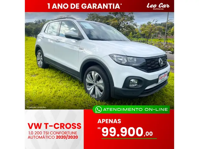 Carro Volkswagen T-Cross 2020 1.0 200 TSI 12V (Aut) (Flex)