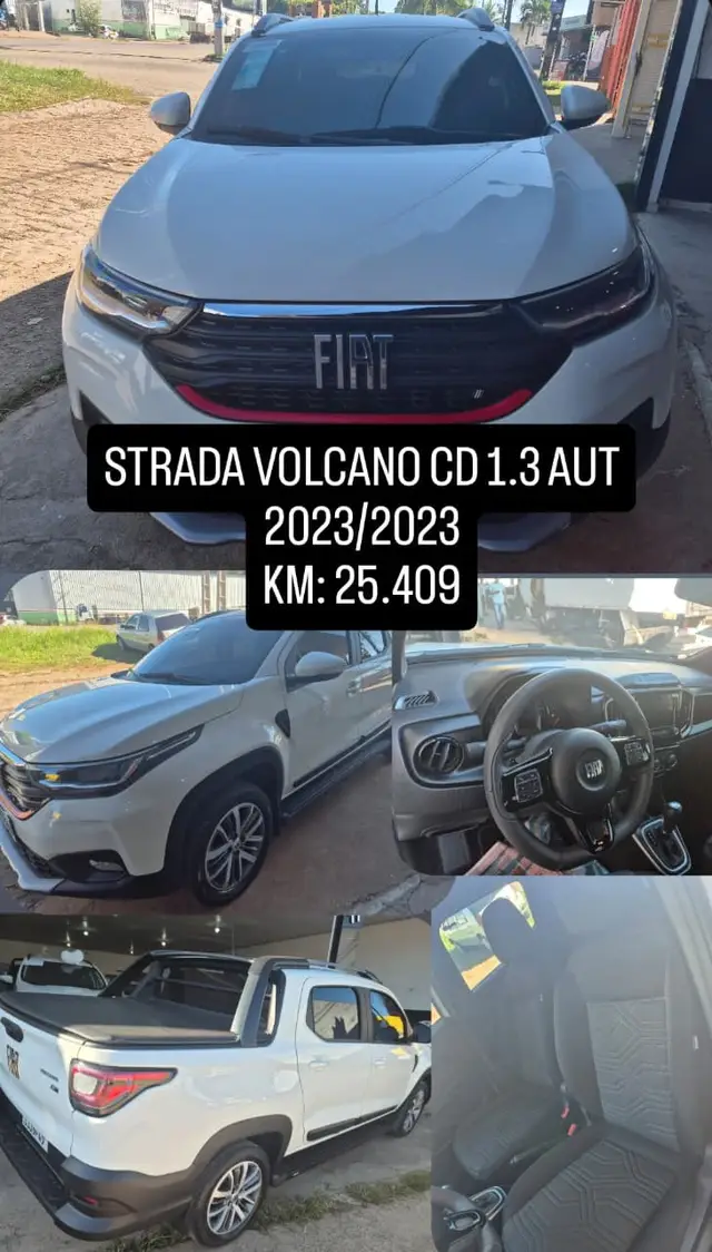 Carro Fiat Strada 2023 Volcano 1.3 8V CD AT