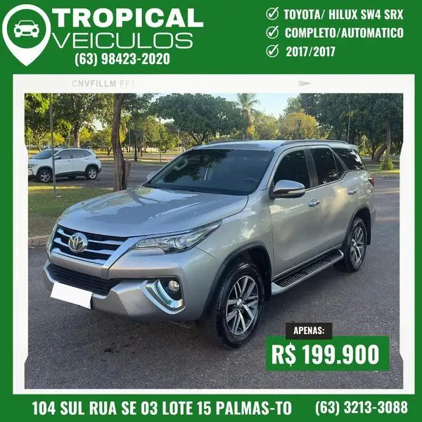 Carro Toyota Hilux Cabine Dupla 2017 Hilux 2.7 SR CD 4x2 (Flex) (Aut)