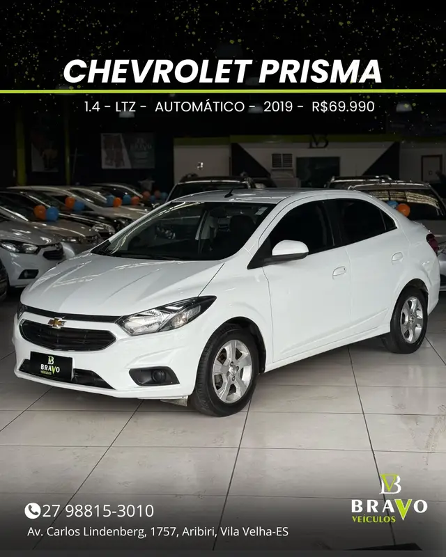 Carro Chevrolet Prisma 2019 1.4 SPE/4 Eco LT Auto