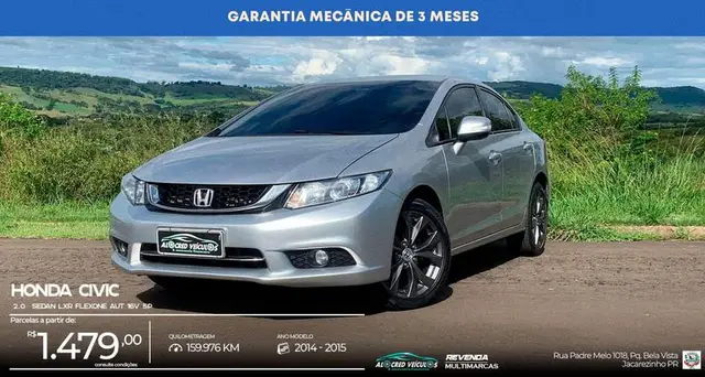 Carro Honda Civic 2015 LXR 2.0 i-VTEC (Aut) (Flex)