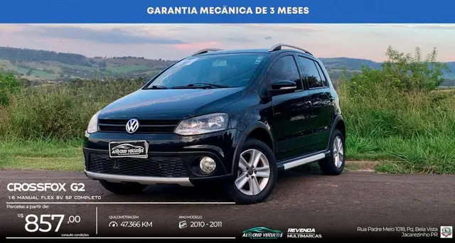 Carro Volkswagen CrossFox 2011 1.6 (Flex)