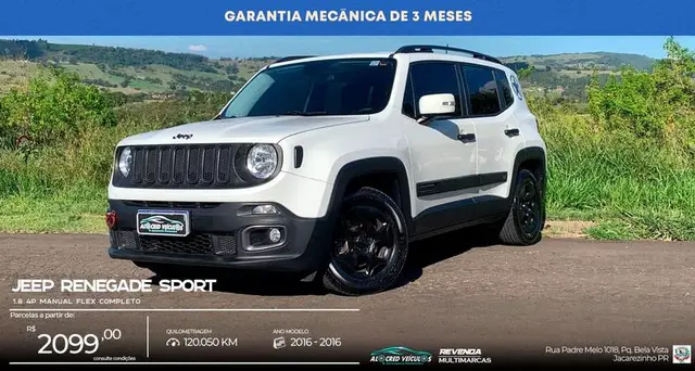Carro Jeep Renegade 2016 1.8 4x2 (Flex)