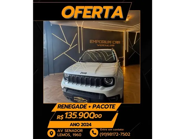 Carro Jeep Renegade 2024 Longitude T270 1.3 Turbo 4x2