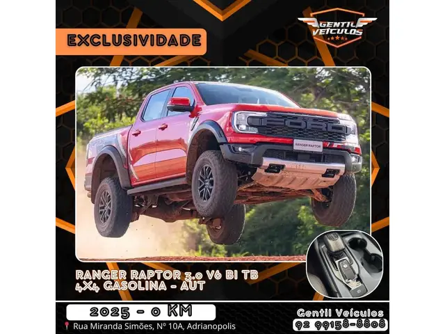 Carro Ford Ranger Cabine Dupla 2025 Limited 3.0