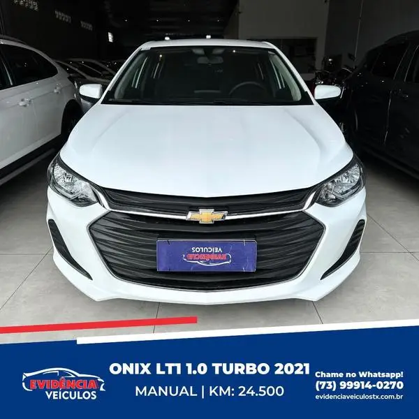 Carro Chevrolet Onix 2021 LT 1.0 Turbo (Flex)