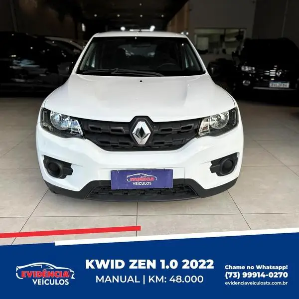 Carro Renault Kwid 2022 Zen 1.0 12v SCe (Flex)