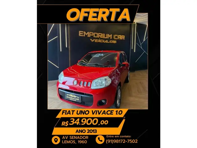 Carro Fiat Uno 2013 Vivace 1.0 8V (Flex) 2p