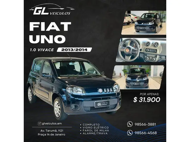 Carro Fiat Uno 2014 Vivace 1.0 8V (Flex) 4p