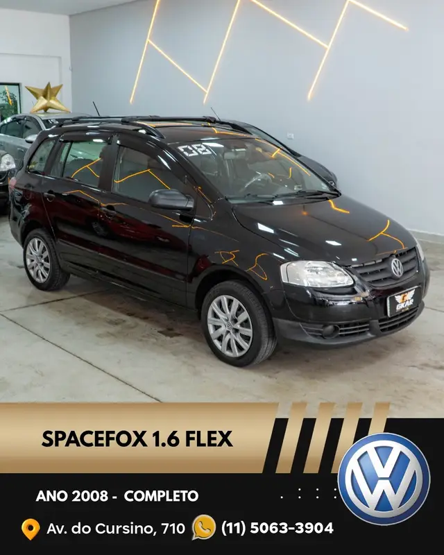 Carro Volkswagen SpaceFox 2008 Trend 1.6 8V (Flex)