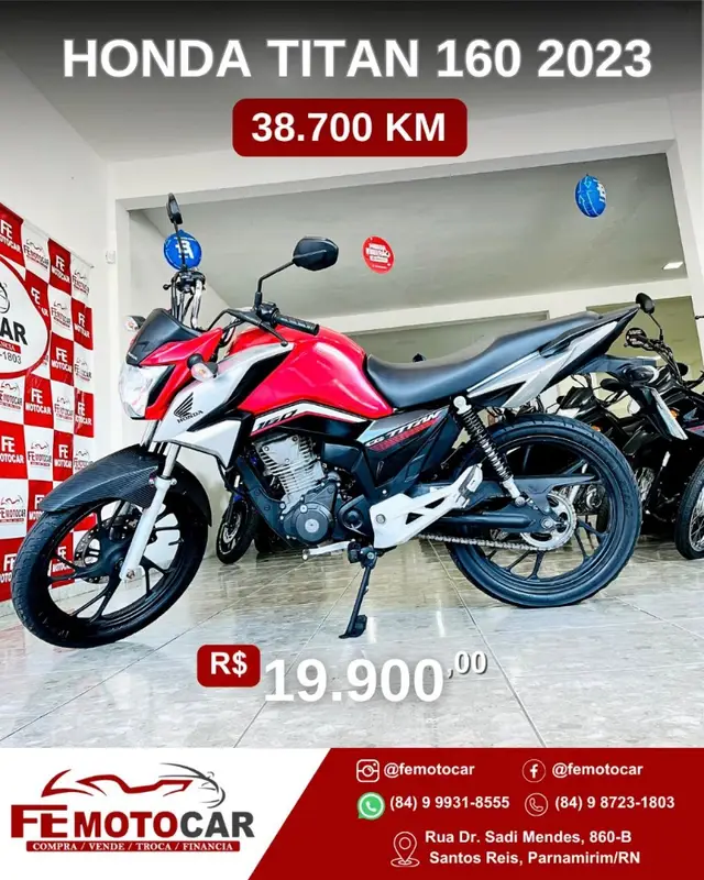 Carro Honda CG 160 2023 Titan